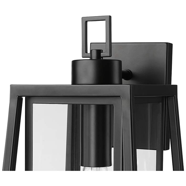 Image 4 Denzell 17.25" High 1-Light Outdoor Wall Sconce in Powder Coated Black more views
