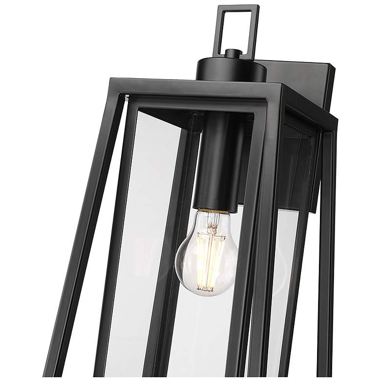 Image 5 Denzell 17.25" High 1-Light Outdoor Wall Sconce in Powder Coated Black more views