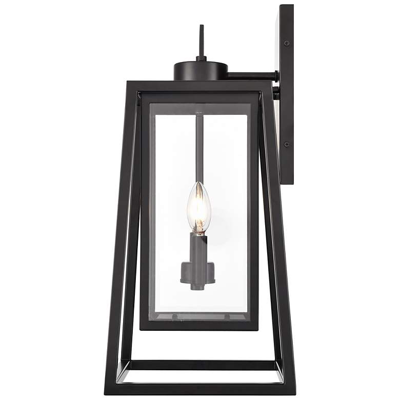 Image 3 Denzell 21.25" High 2-Light Outdoor Wall Sconce in Powder Coated Black more views
