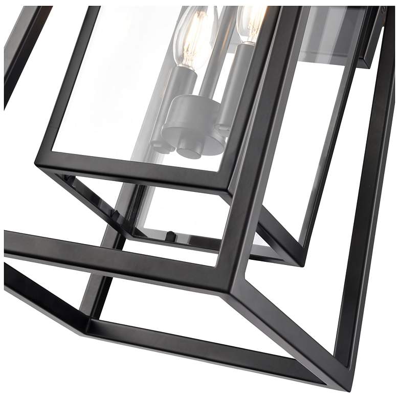 Image 4 Denzell 21.25" High 2-Light Outdoor Wall Sconce in Powder Coated Black more views