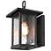 Deporing 12" High Textured Black Outdoor Wall Light