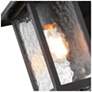 3_Deporing 12" High Textured Black Outdoor Wall Light more views