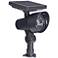 Depp 8 3/4" High Black Ribbed Solar LED Landscape Spot Light