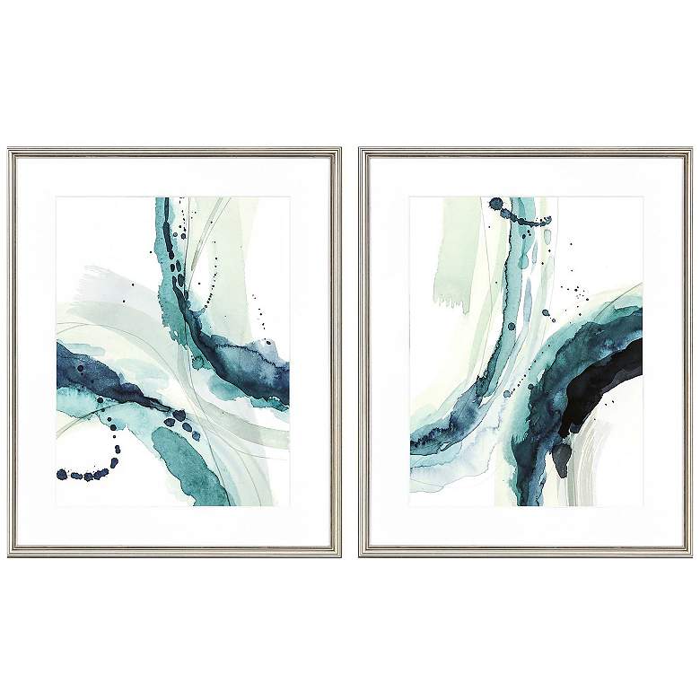 Image 1 Depth I 25"W x 31"H Framed Art Set of 2