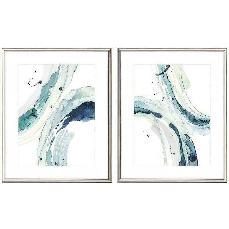 Image 1 Depth II 25"W x 31"H Framed Art Set of 2