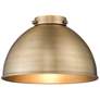 3_Derby 10" Wide Brushed Brass LED Mini Pendant more views