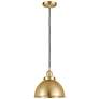Derby 10" Wide Satin Gold Mini Pendant
