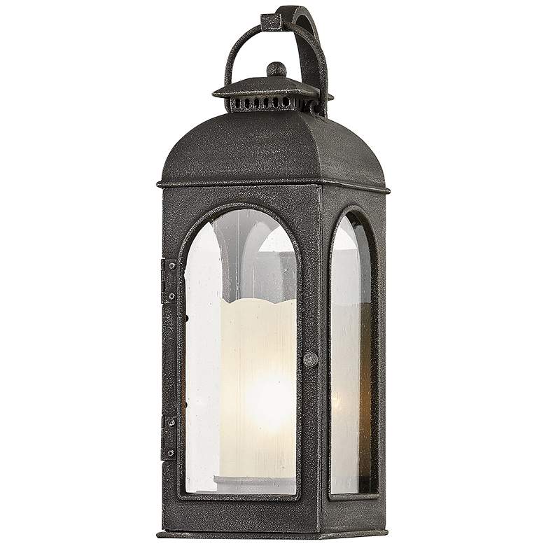 Image 1 Derby 17 1/2" High Aged Pewter Outdoor Wall Light