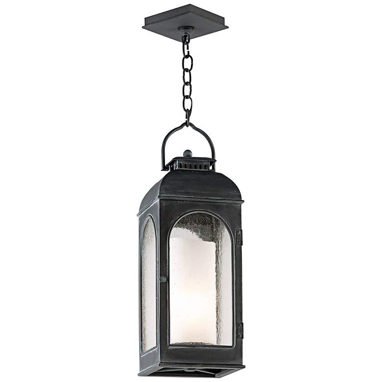 Image 1 Derby 22 1/4 inch High Antique Iron Outdoor Hanging Light