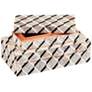 Derian Black White Rectangular Decorative Boxes Set of 2