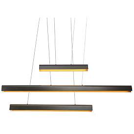 Image1 of Dernteno 3-Light Black LED Island Chandelier
