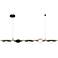 Dernteno 5-Light Black Gold LED Island Chandelier