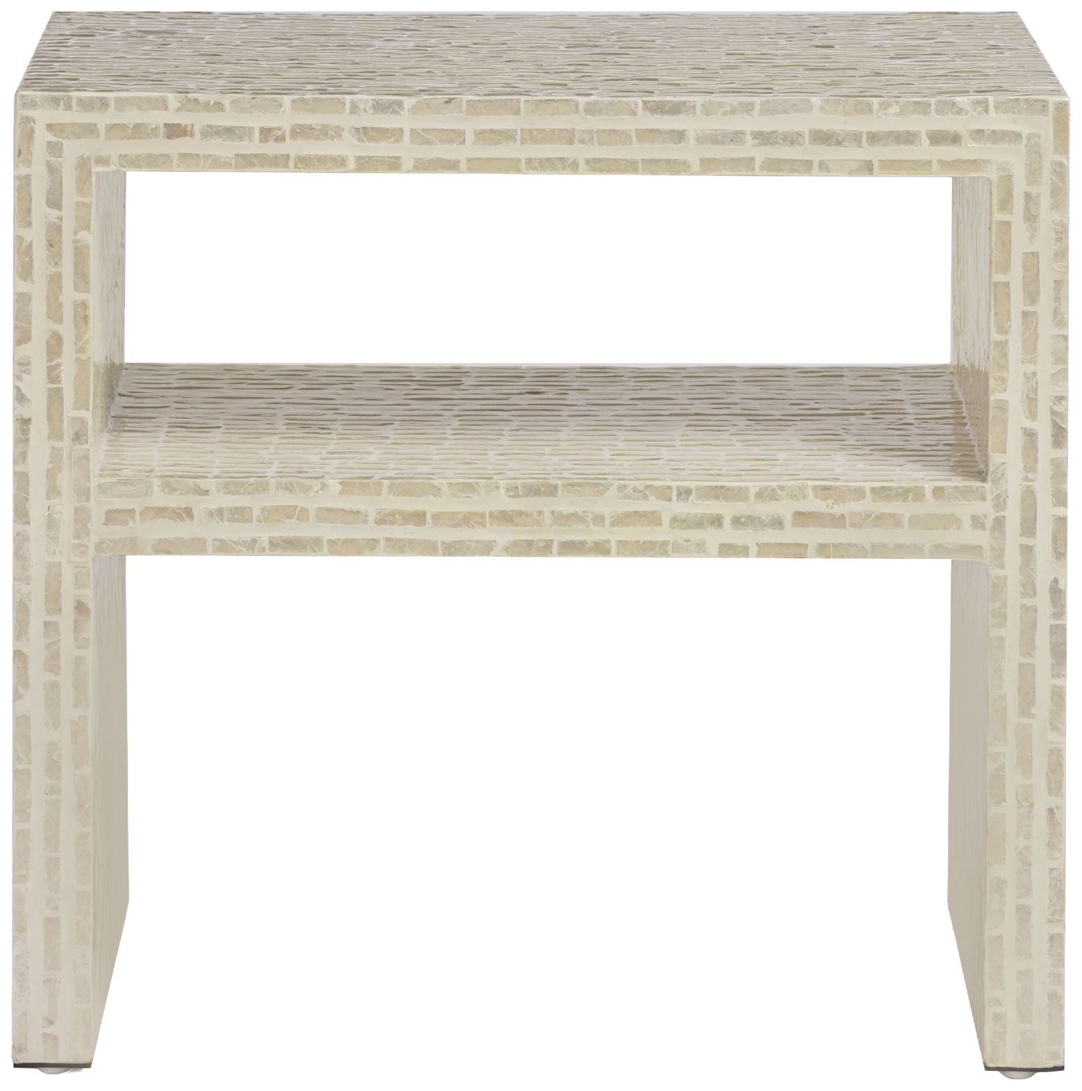 Image 3 Derry Cream Capiz Shell Nightstand more views