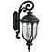 Derry Hill 23" High Matte Black Outdoor Wall Light