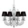 Derry Street 32" Wide Chrome and Crystal 8-Light Chandelier