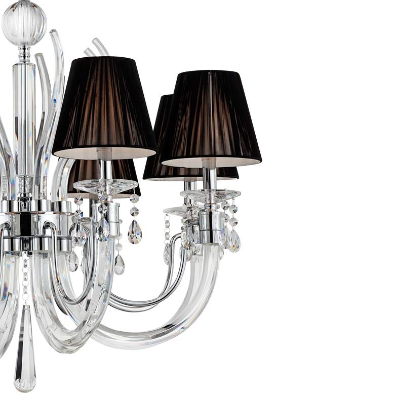 Image 4 Derry Street 32 inch Wide Chrome and Crystal 8-Light Chandelier more views