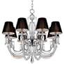 Derry Street 32" Wide Chrome and Crystal 8-Light Chandelier in scene