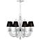 Derry Street Crystal 32"W Black Chandelier with LED Canopy