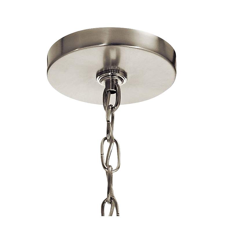 Image 4 Deryn 24 1/4"W Distressed Antique Gray 4-Light Chandelier more views