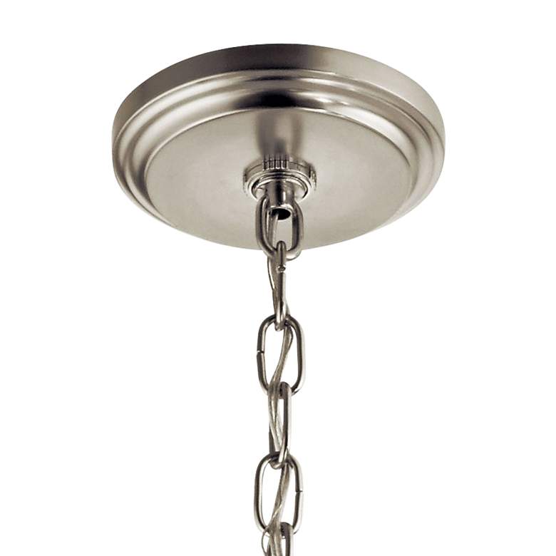 Image 4 Deryn 24" Wide Distressed Antique Gray 5-Light Chandelier more views