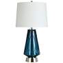 Desert Blue - Glass And Steel Table Lamp
