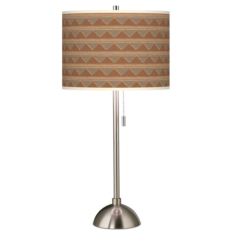Image 1 Desert Canyon Giclee Brushed Nickel Table Lamp