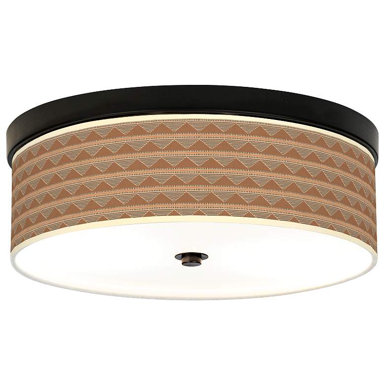 Image 1 Desert Canyon Giclee Energy Efficient Bronze Ceiling Light