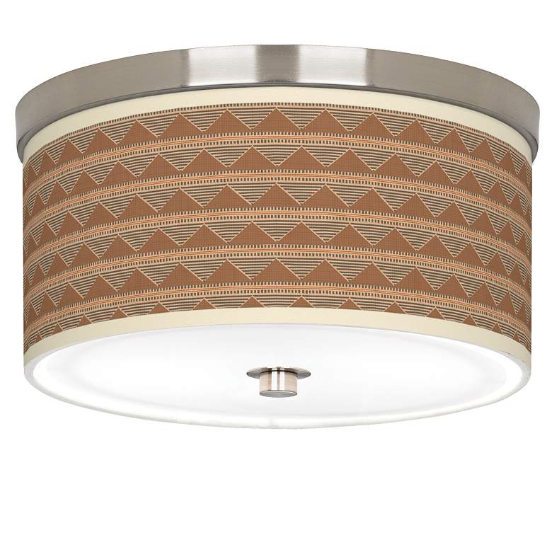 Image 1 Desert Canyon Giclee Nickel 10 1/4" Wide Ceiling Light