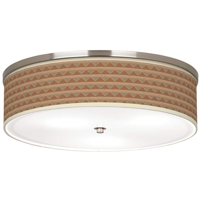 Image 1 Desert Canyon Giclee Nickel 20 1/4 inch Wide Ceiling Light