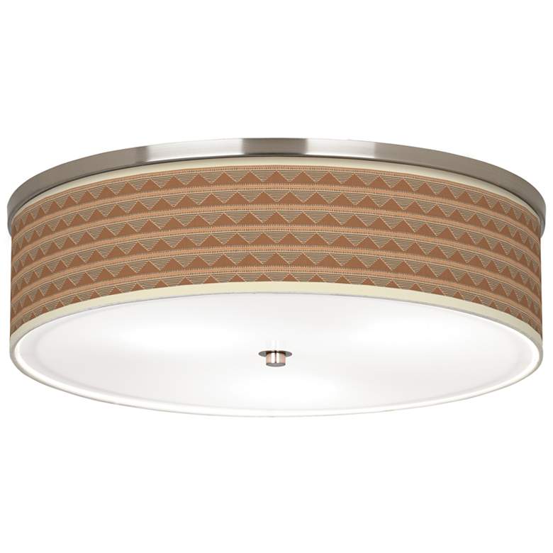 Image 1 Desert Canyon Giclee Nickel 20 1/4" Wide Ceiling Light