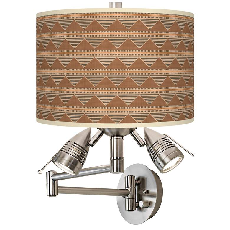 Image 1 Desert Canyon Giclee Plug-In Swing Arm Wall Lamp