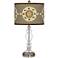 Desert Compass Giclee Apothecary Clear Glass Table Lamp