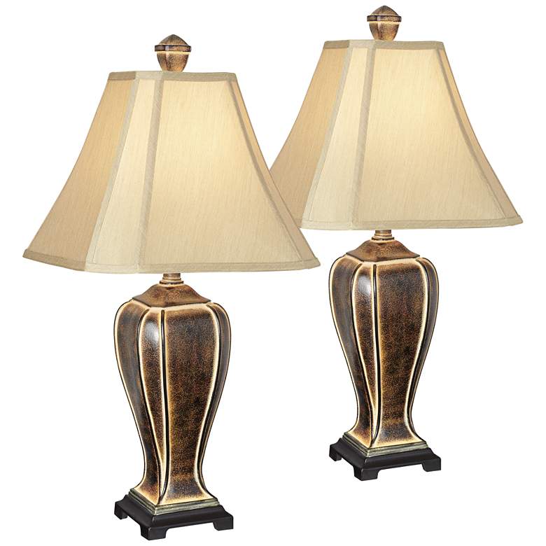 Image 1 Desert Crackle Table Lamp Set of 2
