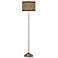Desert Diamonds Brushed Nickel Pull Chain Floor Lamp