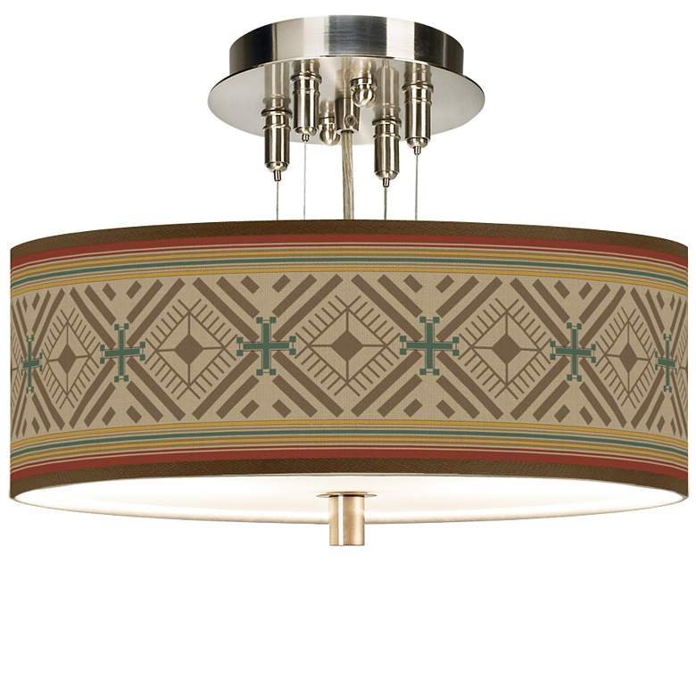 Image 1 Desert Diamonds Giclee 14" Wide Ceiling Light