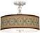 Desert Diamonds Giclee 16" Wide Semi-Flush Ceiling Light