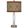 Desert Diamonds Giclee Apothecary Clear Glass Table Lamp