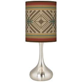 Image1 of Desert Diamonds Giclee Droplet Table Lamp