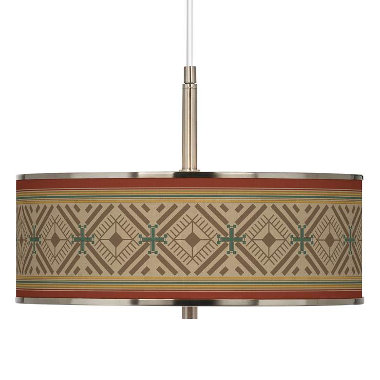 Image 1 Desert Diamonds Giclee Glow 16" Wide Pendant Light