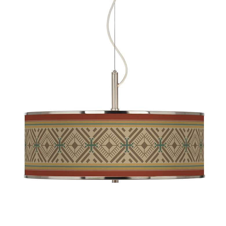 Image 1 Desert Diamonds Giclee Glow 20" Wide Pendant Light