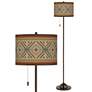Thumbnail1 of Desert Diamonds Giclee Glow Bronze Club Floor Lamp