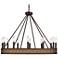 Desert Diamonds Jessa 29 1/2" Wide Bronze Wheel Chandelier