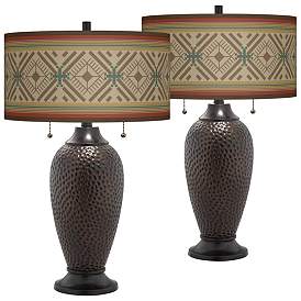 Image1 of Desert Diamonds Zoey Oil-Rubbed Bronze Table Lamps Set of 2