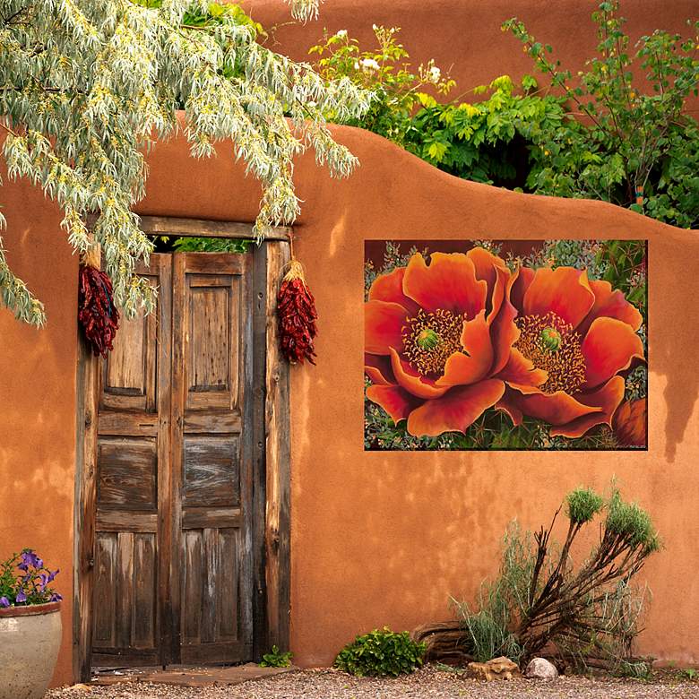 Image 4 Desert Flare 40" Wide All-Weather Outdoor Canvas Wall Art more views