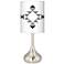 Desert Grayscale Giclee Droplet Table Lamp
