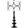 Desert Grayscale Giclee Paley Black Table Lamp
