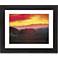 Desert Mesa Sunrise Black Frame Giclee 23 1/4" Wide Wall Art