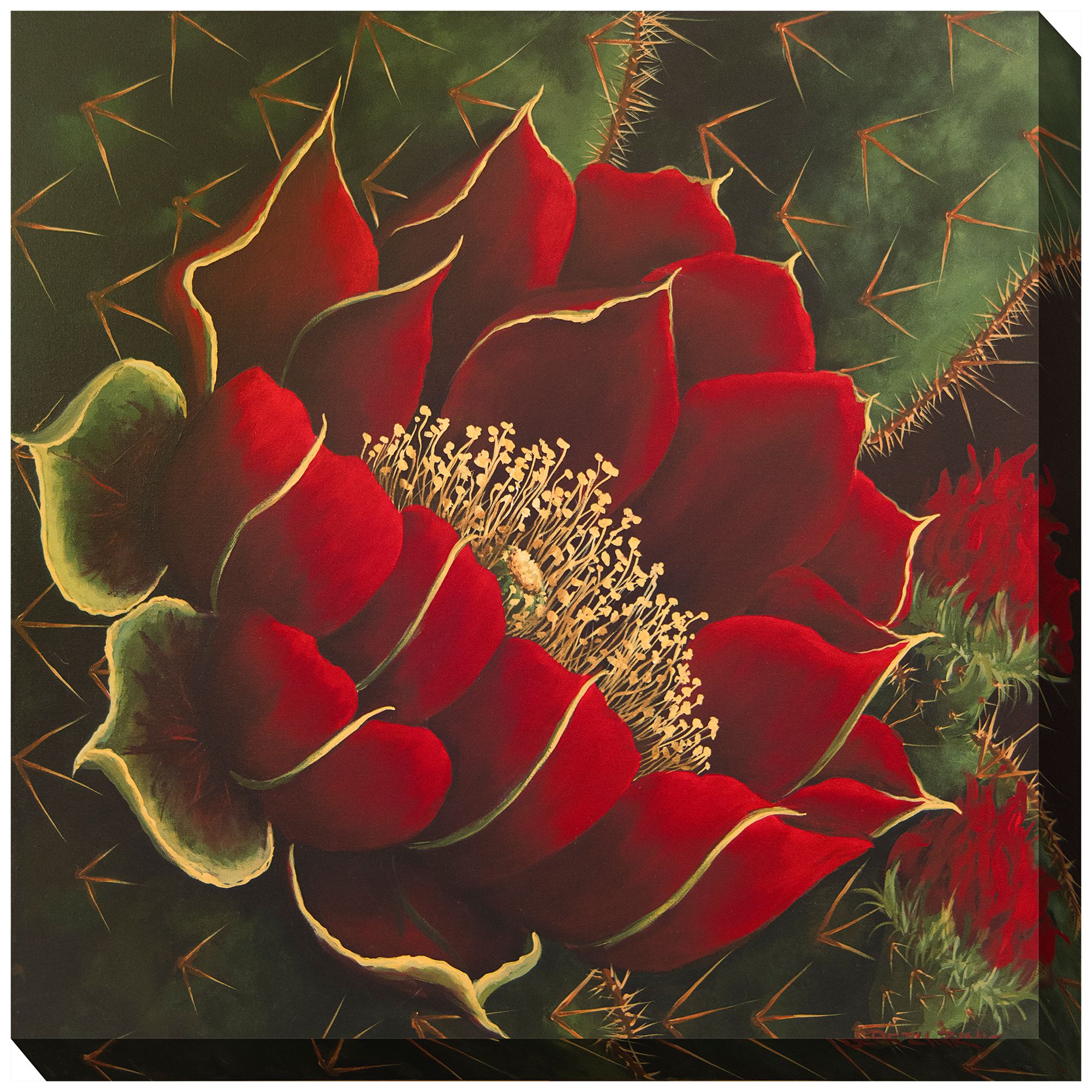 Desert Queen 24" Square All-Weather Outdoor Canvas Wall Art