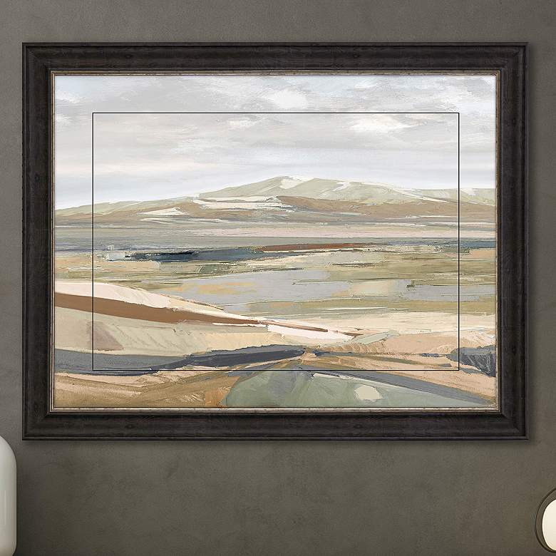 Image 1 Desert View - Pause 46"W Rectangular Giclee Framed Wall Art