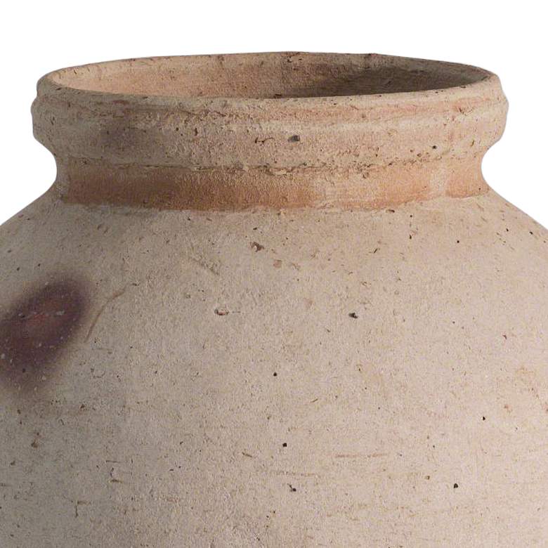 Image 2 Desert Water Flat Tan 10" High Terracotta Decorative Pottery more views